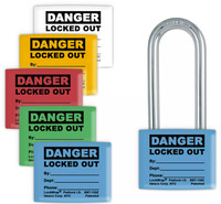 Color-Coded Padlock Sleeves